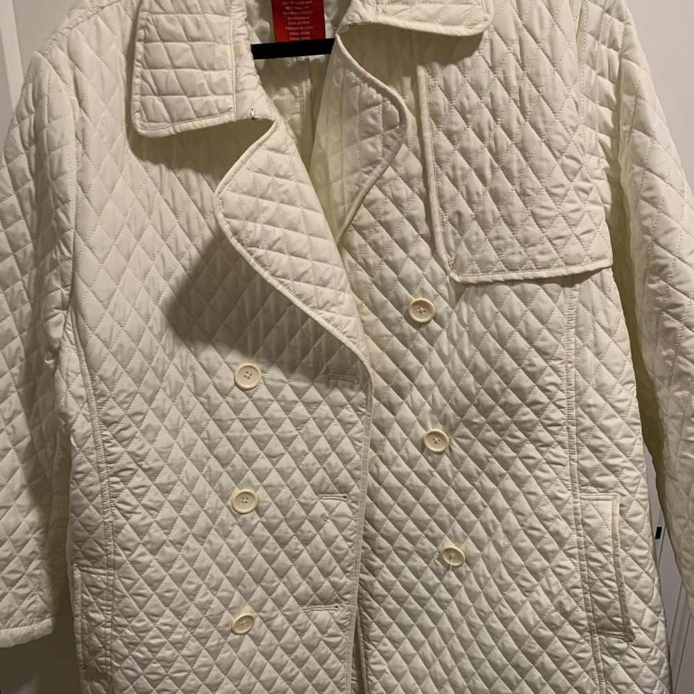 Olsen Europe Cream Quilted Women's Jacket